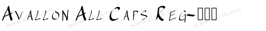 Avallon All Caps Reg字体转换